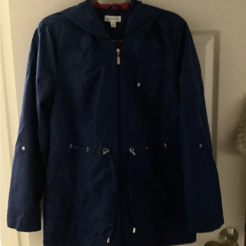 Navy Blue Raincoat